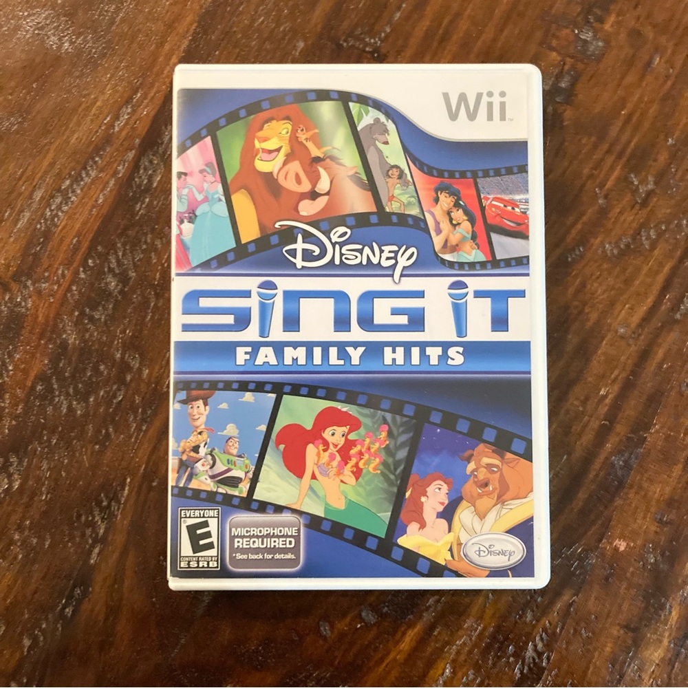 Wii Disney Sing It Family Hits Game